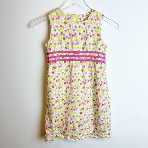 Lilly Pulitzer | Vintage Girls White Tiptoe Tulip Dress 8